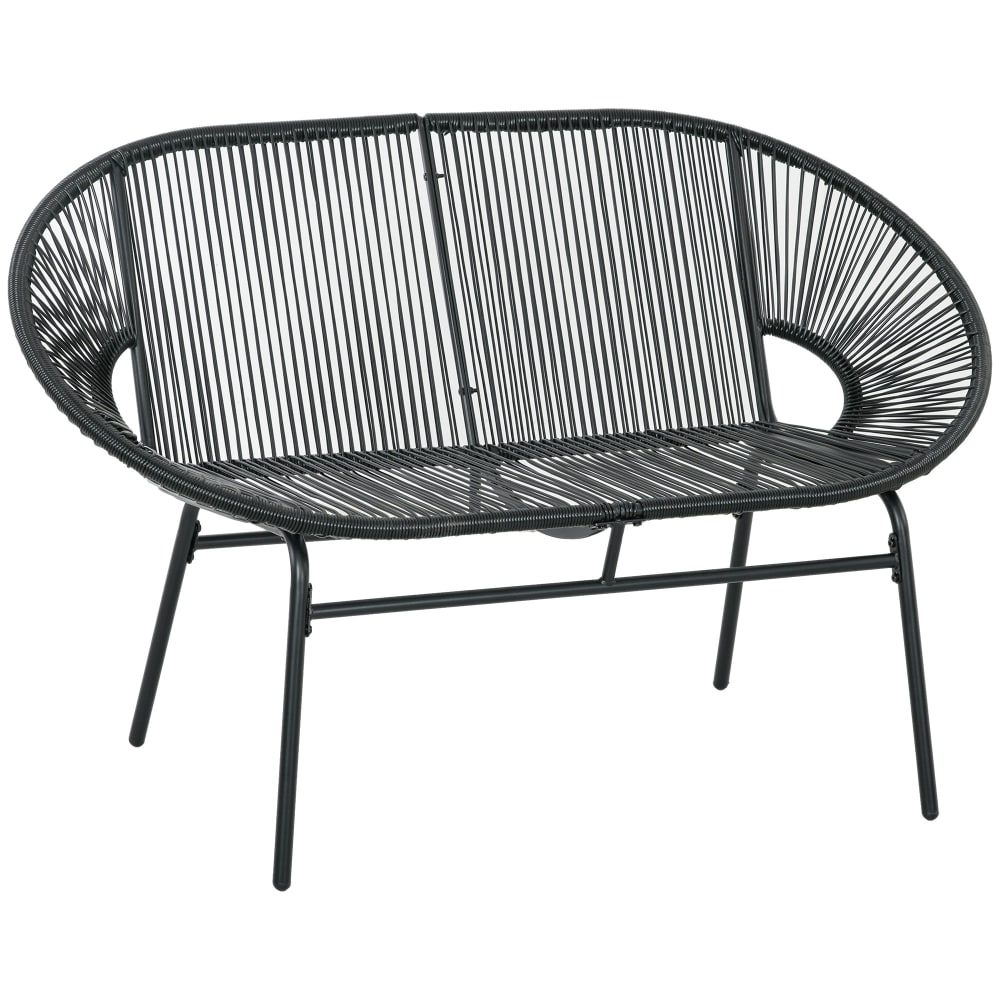 Canapé de jardin en - noir