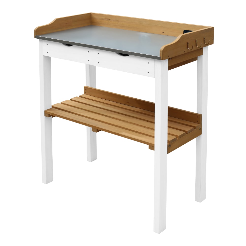 Table de jardinage en - bois marron blanc