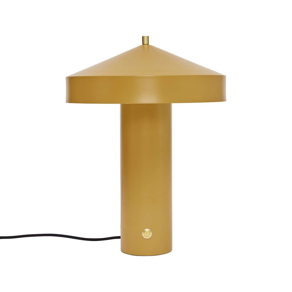 Lampe de table d’intérieur jaune en métal 30×41 cm