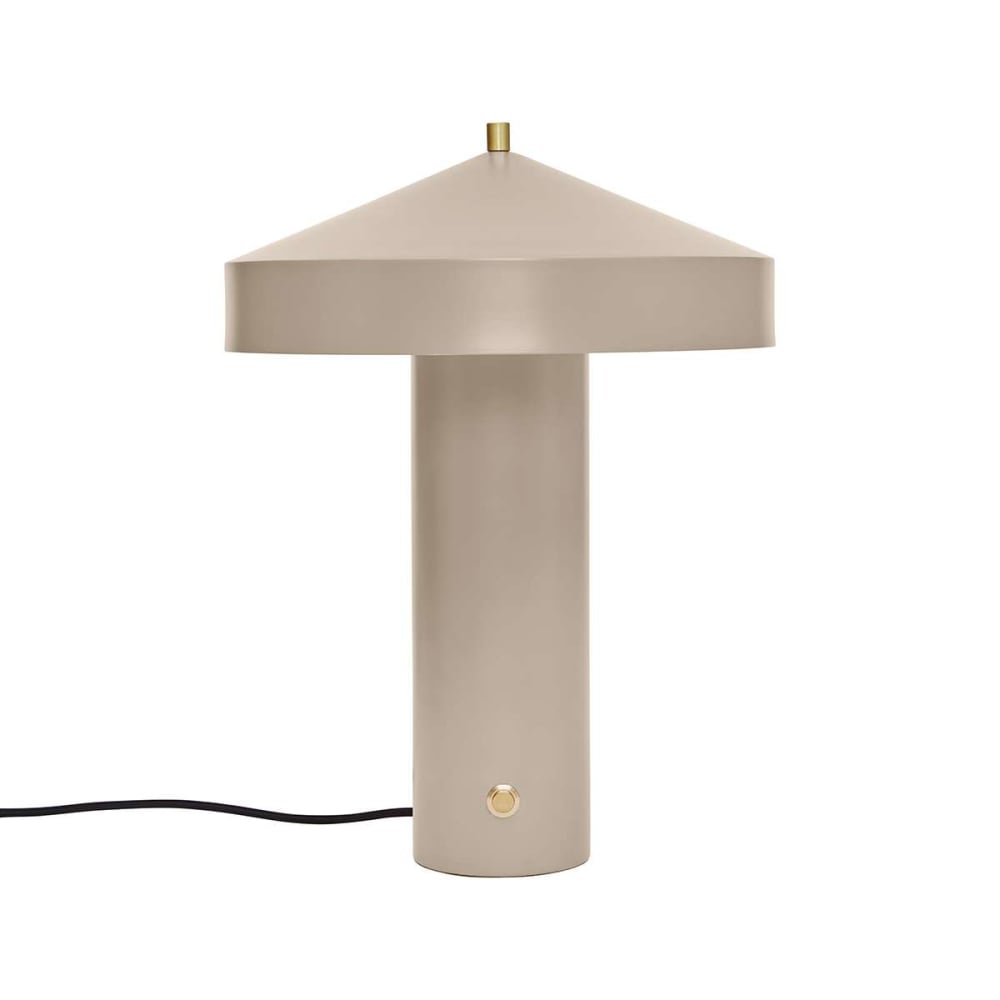 Lampe de table d intérieur grise en métal 30×41 cm