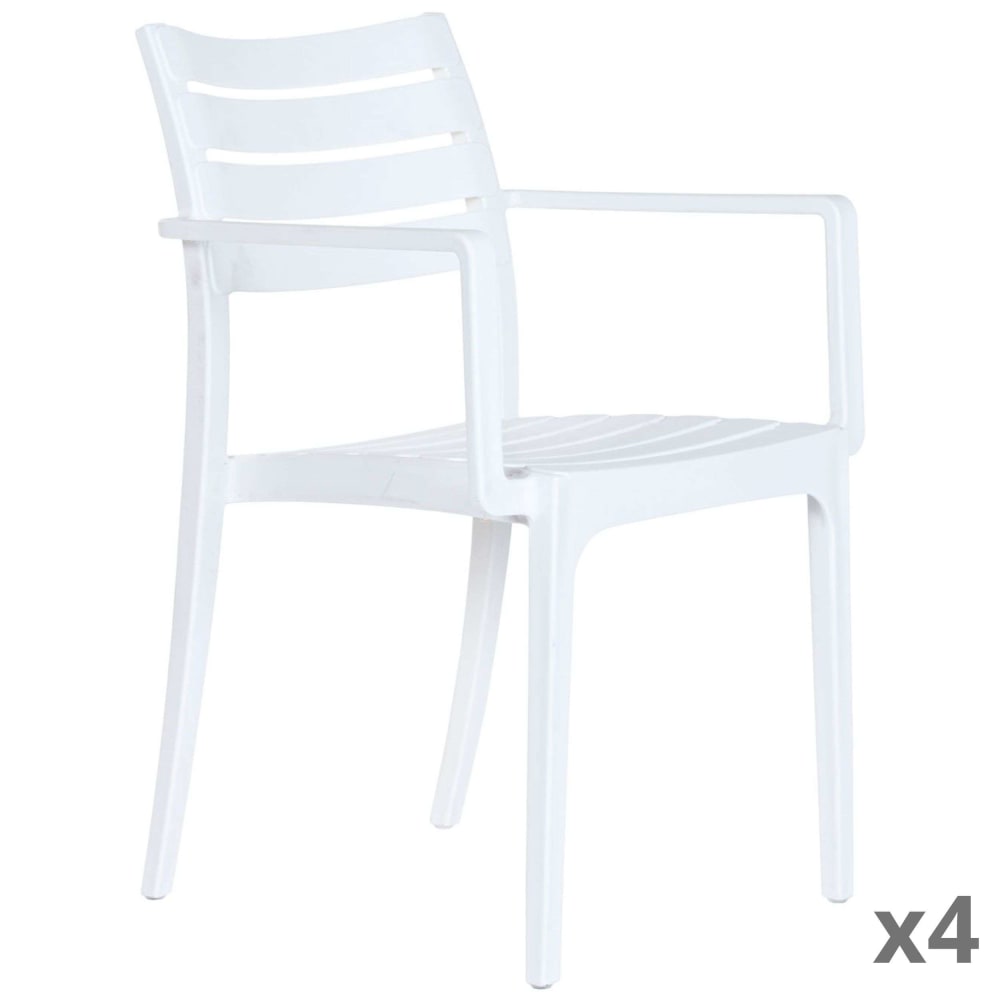 Lot 4 chaises en polypropylène