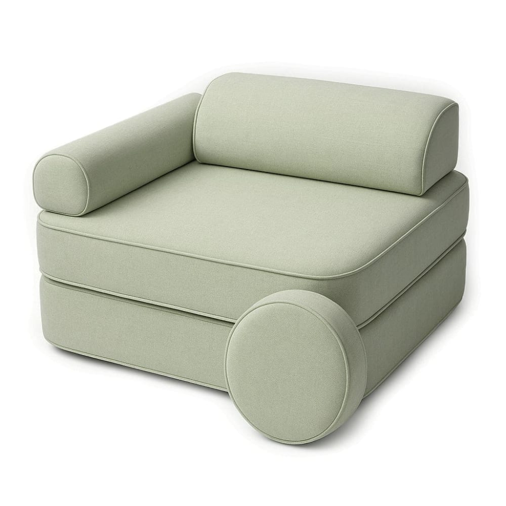 Fauteuil enfant modulable en mousse vert