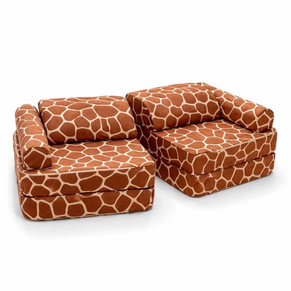 Fauteuil enfant modulable en mousse marron