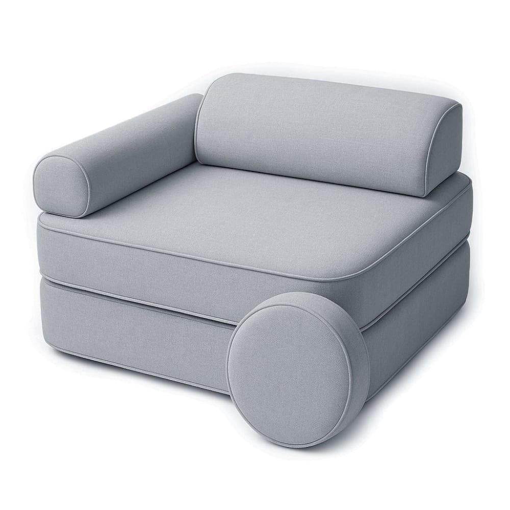 Fauteuil enfant modulable en mousse bleu