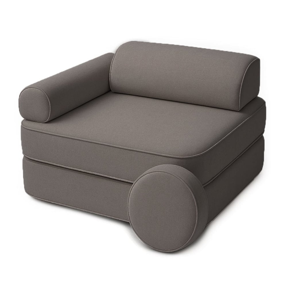 Fauteuil enfant modulable en mousse marron