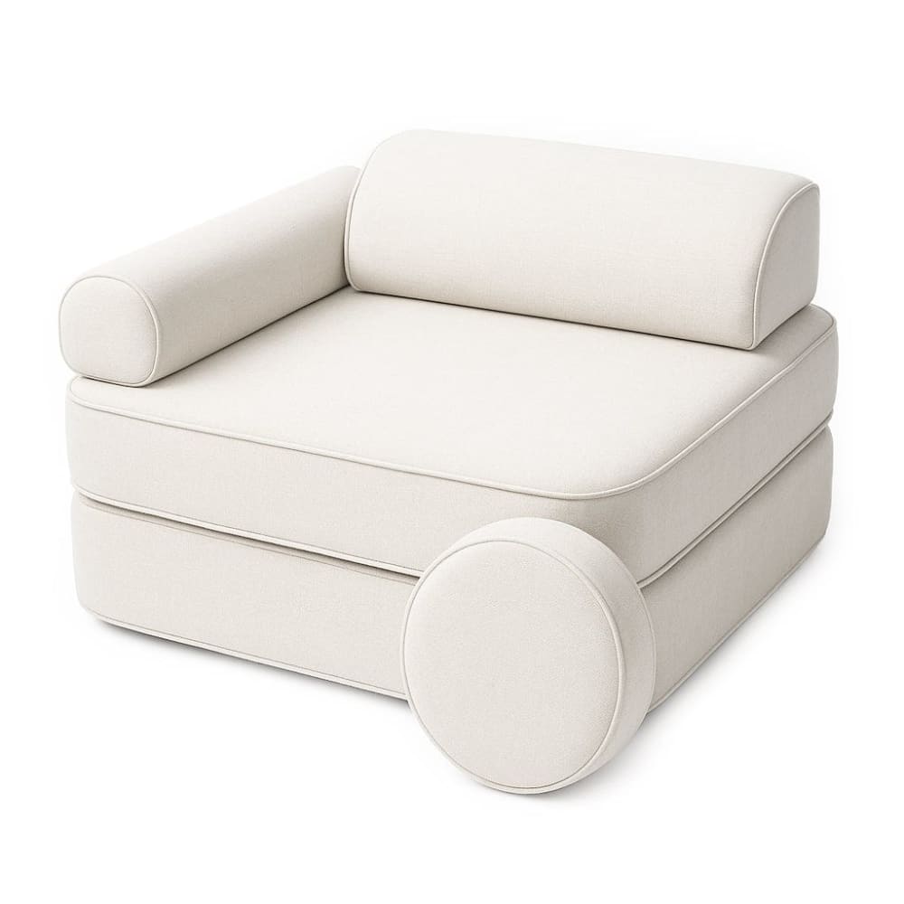 Fauteuil enfant modulable en mousse beige