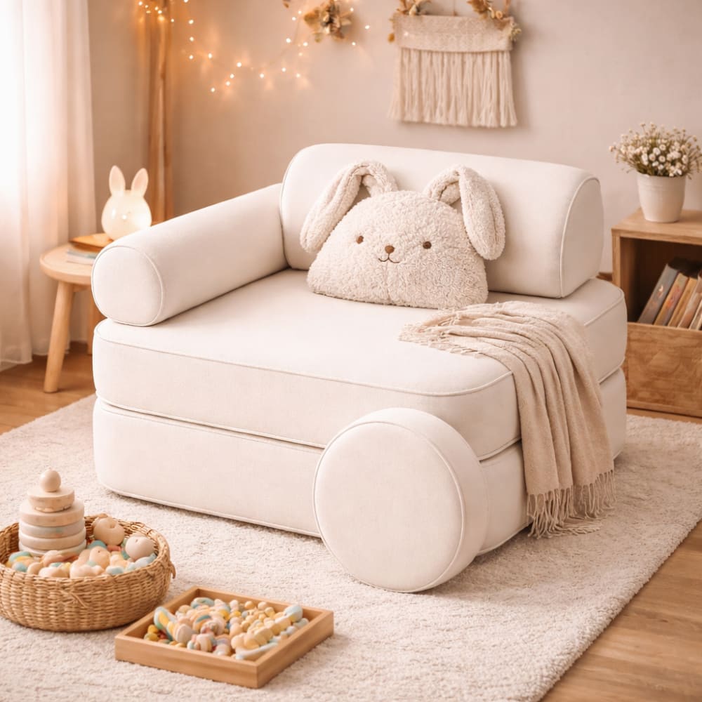 Modularer Kindersessel aus Schaumstoff beige - Maisons Du Monde