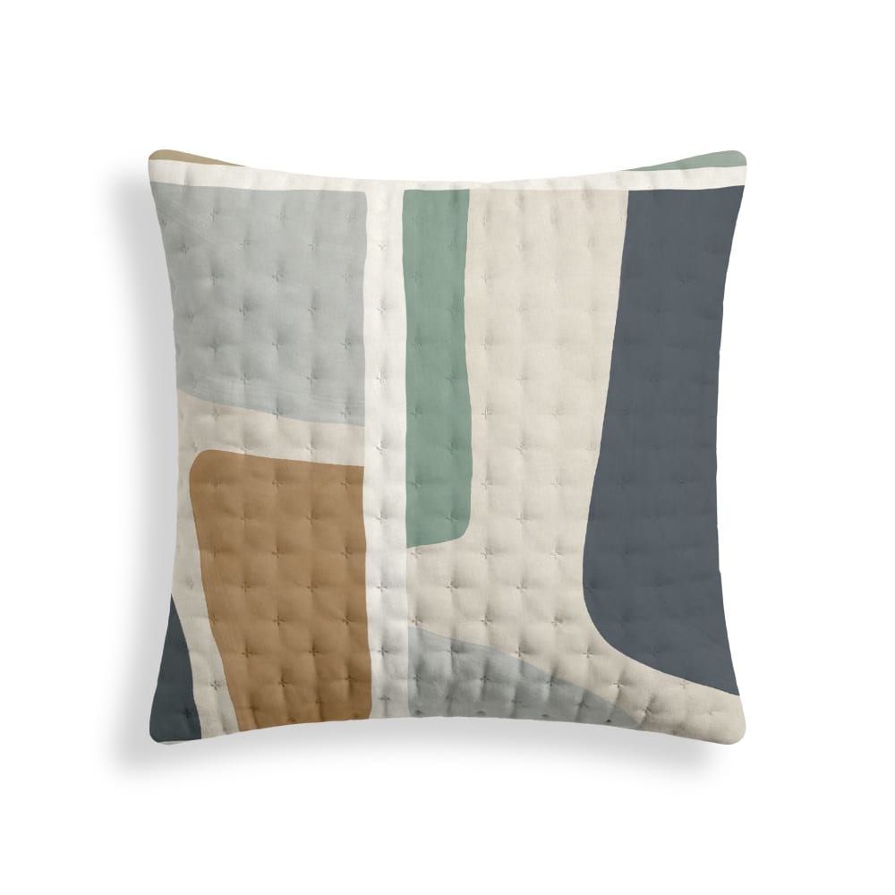 Terracota Gesteppter Kissenbezug Multicolor 65x65 cm Mehrfarbig Pes - Polyester