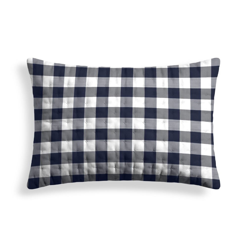 Terracota Gesteppter Kissenbezug Marineblau 50x80 cm - Pes - Polyester