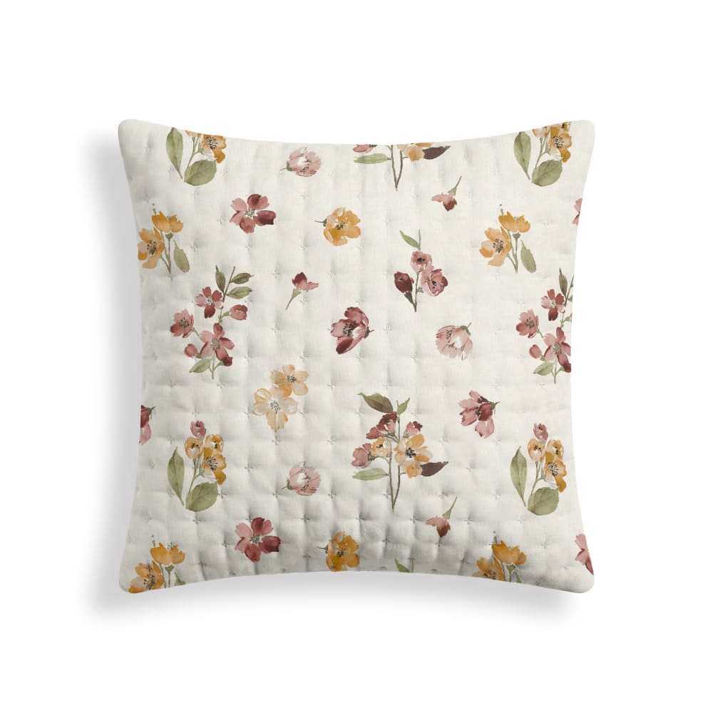 Terracota Gesteppter Kissenbezug Multicolor 65x65 cm Mehrfarbig Pes - Polyester