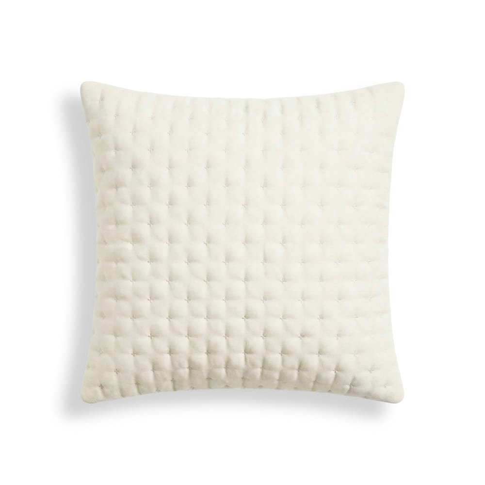 Terracota Gesteppter Kissenbezug Ecru 65x65 cm Beige Pes - Polyester