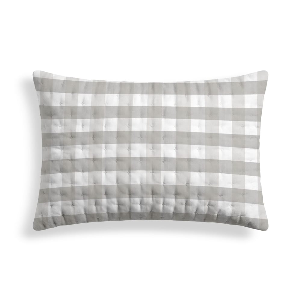 Housse de coussin matelassée grey 30x50 cm