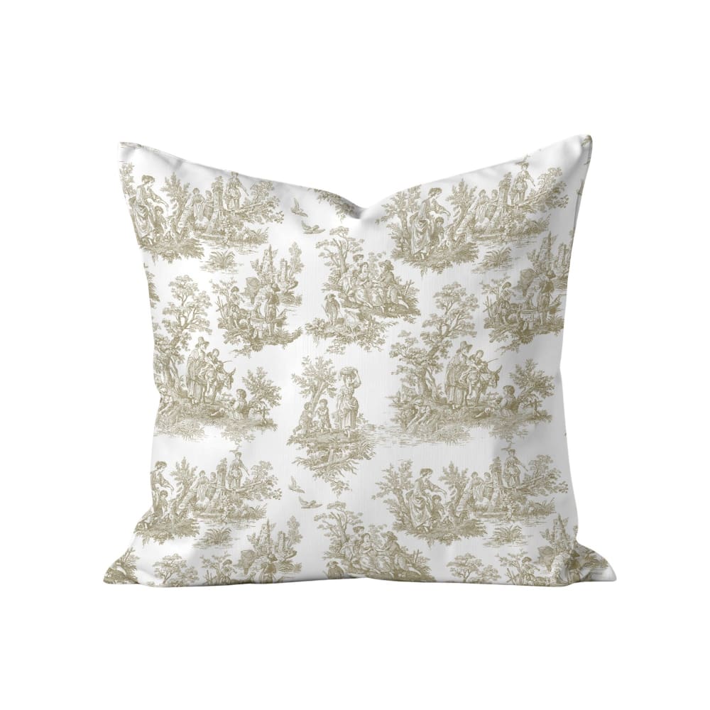 Housse de coussin 100 % coton beige et blanc 50x50 cm