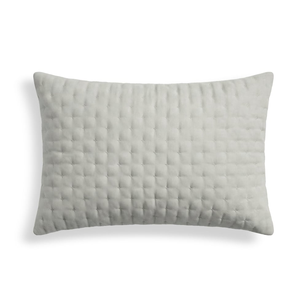 Terracota Gesteppter Kissenbezug Grau 30x50 cm Grau Pes - Polyester