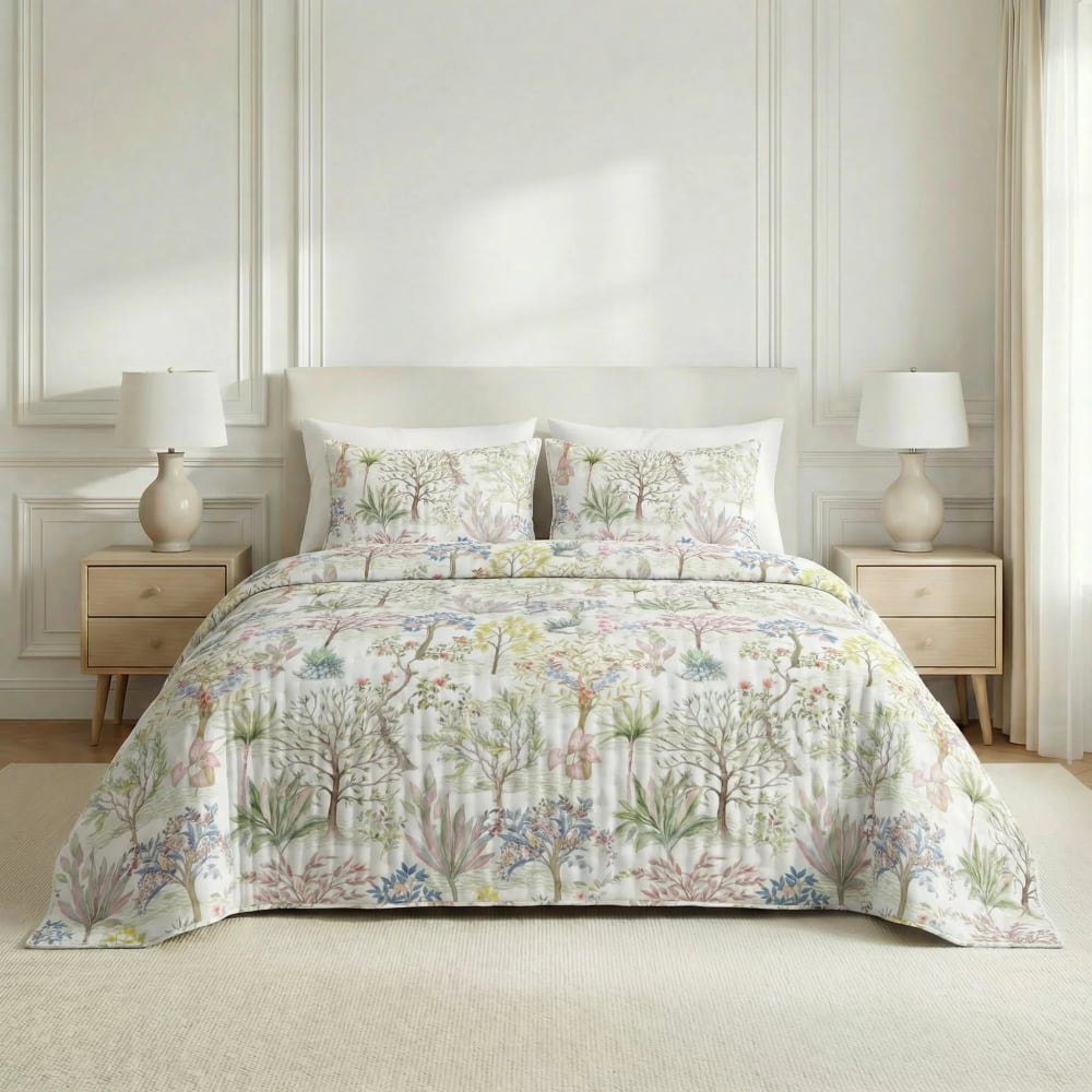 Terracota Bedruckte, extra weiche Tagesdecke Multicolor 280x270 cm Mehrfarbig Pes - Polyester