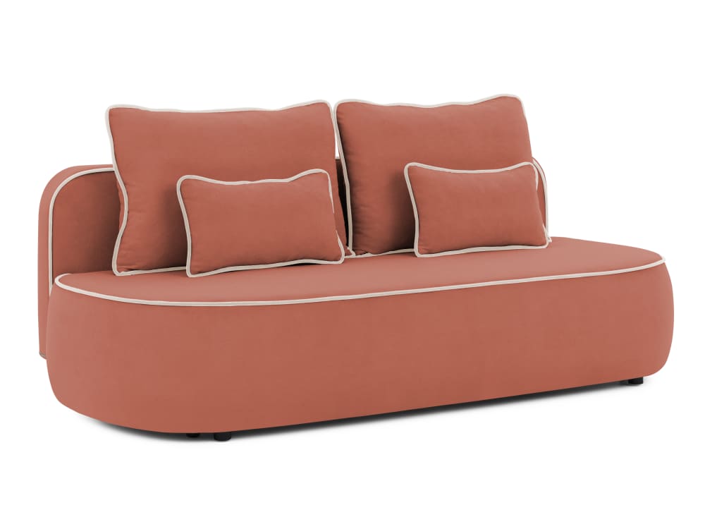 S-Style Kindersofa mit Schlaffunktion und Bettkasten aus Plüschstoff style modern ROSA HOLZ Kinder