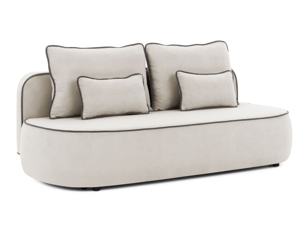 S-Style Kindersofa mit Schlaffunktion und Bettkasten aus Plüschstoff style modern GRAU HOLZ Kinder