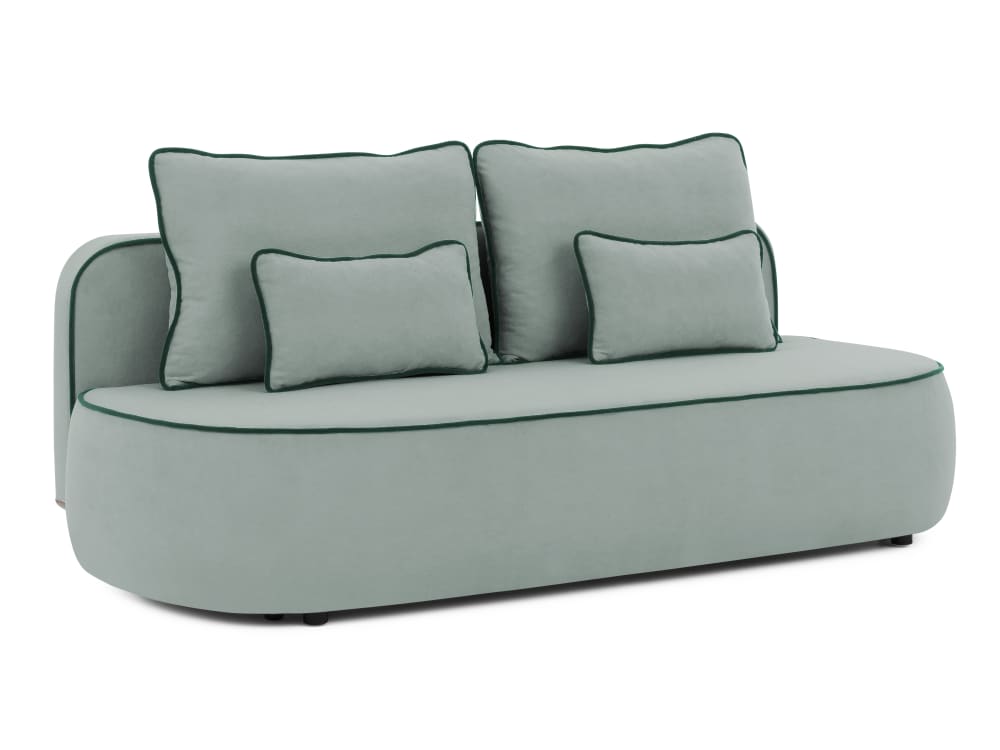 S-Style Kindersofa mit Schlaffunktion und Bettkasten aus Plüschstoff style modern BLAU HOLZ Kinder