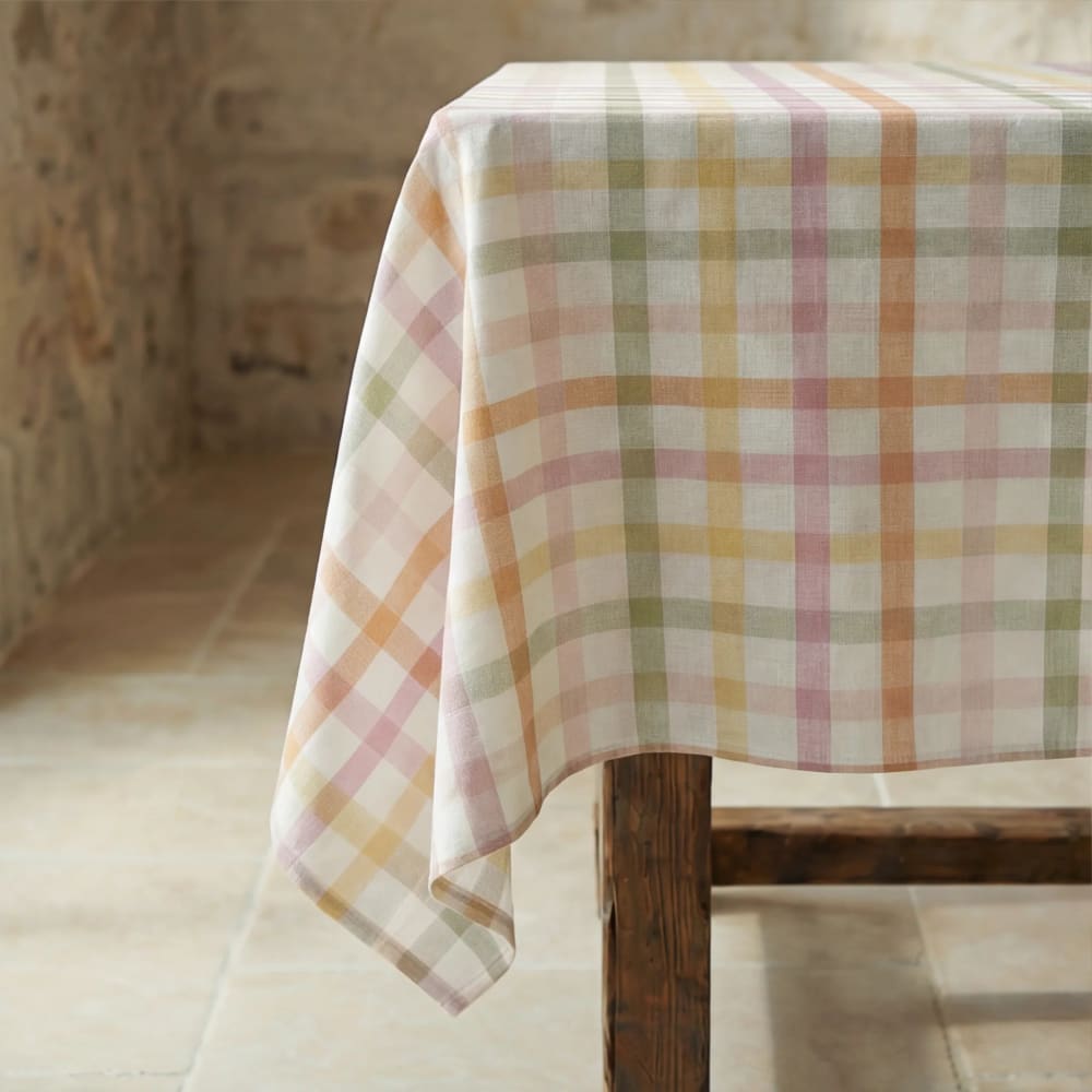 Antifleck-Tischdecke aus 100 % Baumwolle Multicolor 100x155 cm -