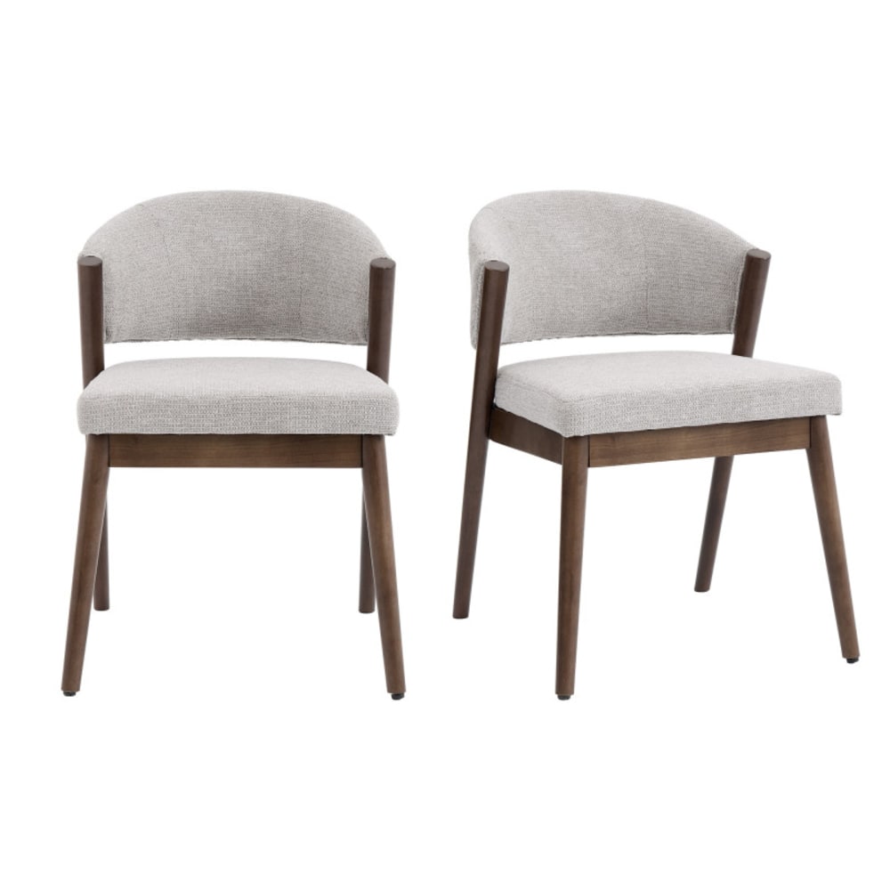 Chaise bois patiné noyer