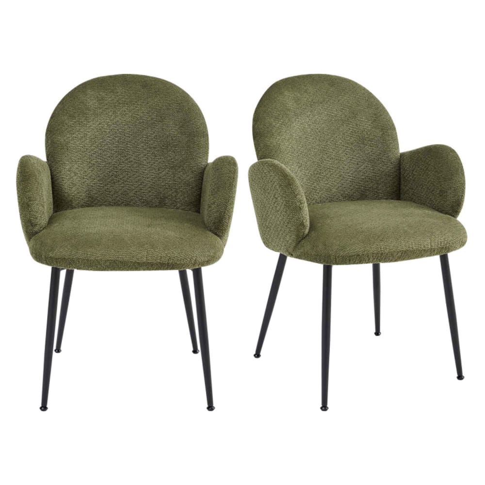 Moloo Ikon Stoffstuhl in Olive (x2) style modern Grün Öko-Tex Zertifikat Stoff