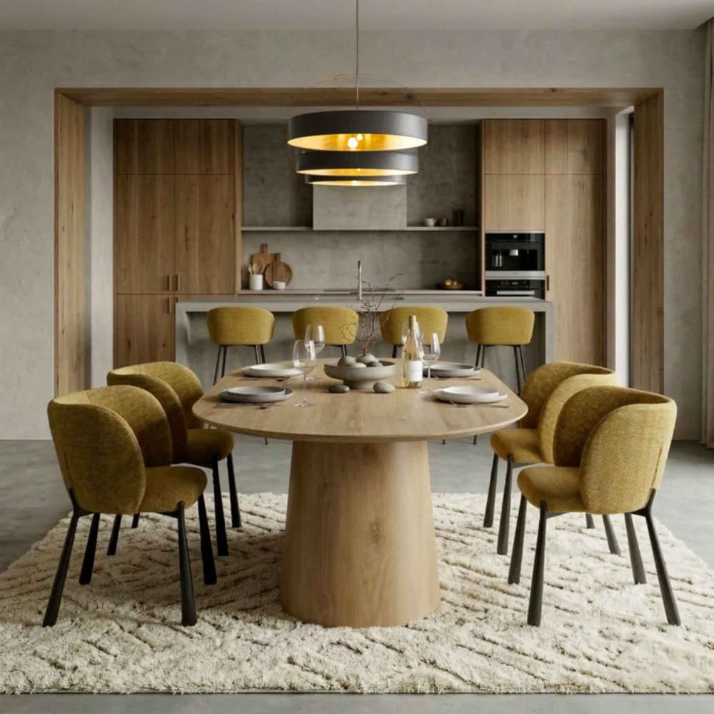 Luxury Senfstoff-Tischstuhl (x2) - Maisons Du Monde