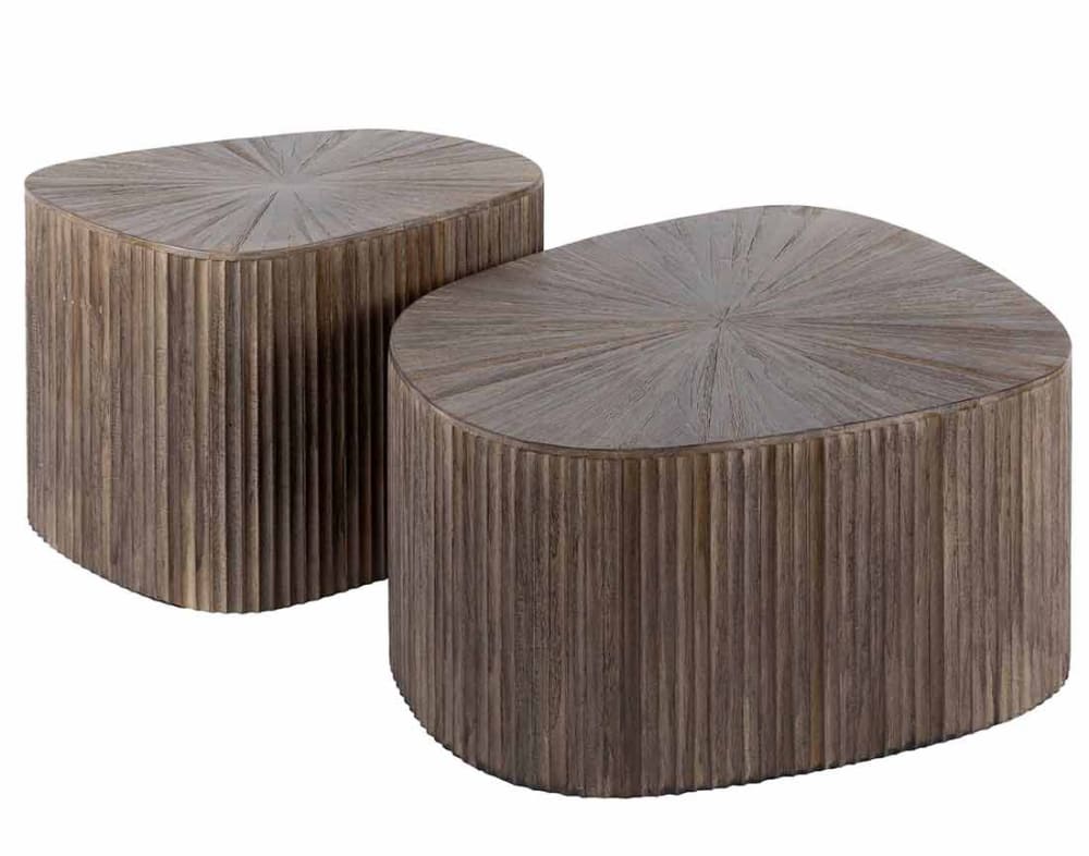 Table basse style contemporain 73/53 cm bois