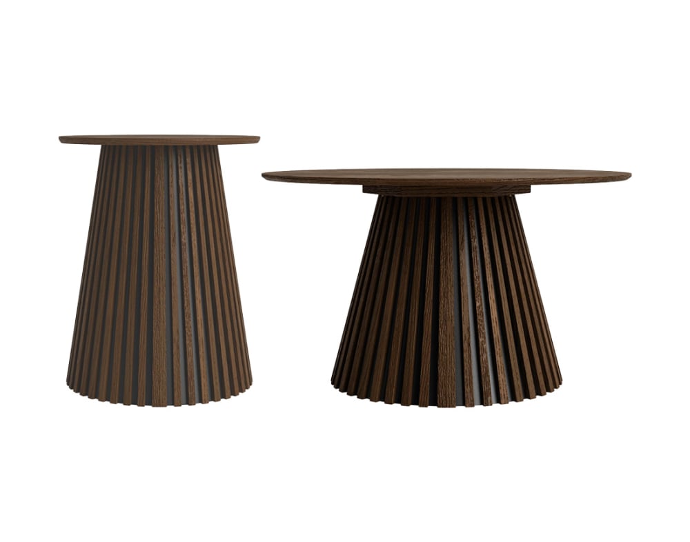 Table basse style scandinave table basse : 78 cm / bout de canapé : 40