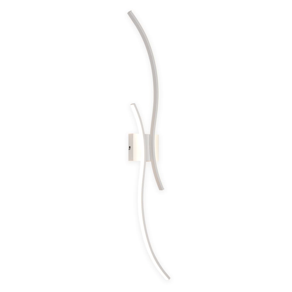 Applique murale LED, métal, L:102, blanc