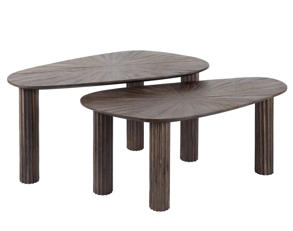 Table basse style contemporain 84 cm bois