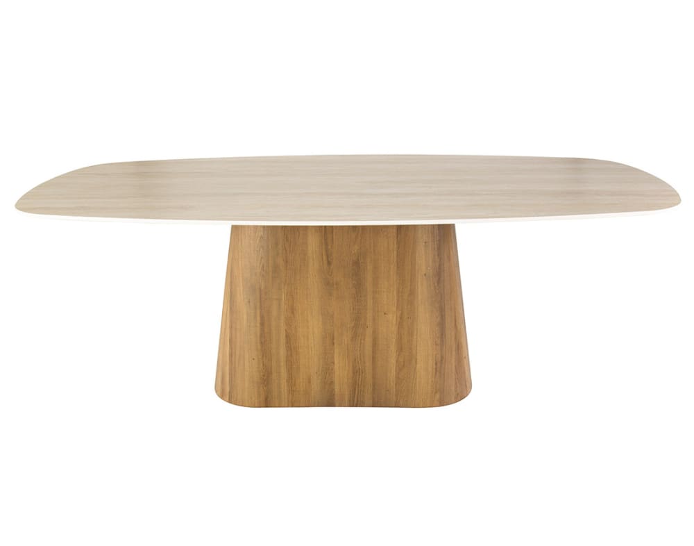 Table à manger  215 cm bois / beige