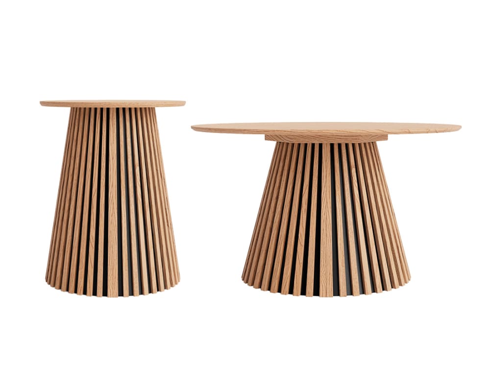 Table basse style scandinave table basse : 78 cm / bout de canapé : 40