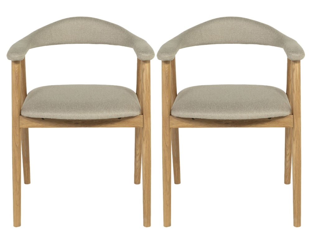 Lot de 2 chaises en chêne