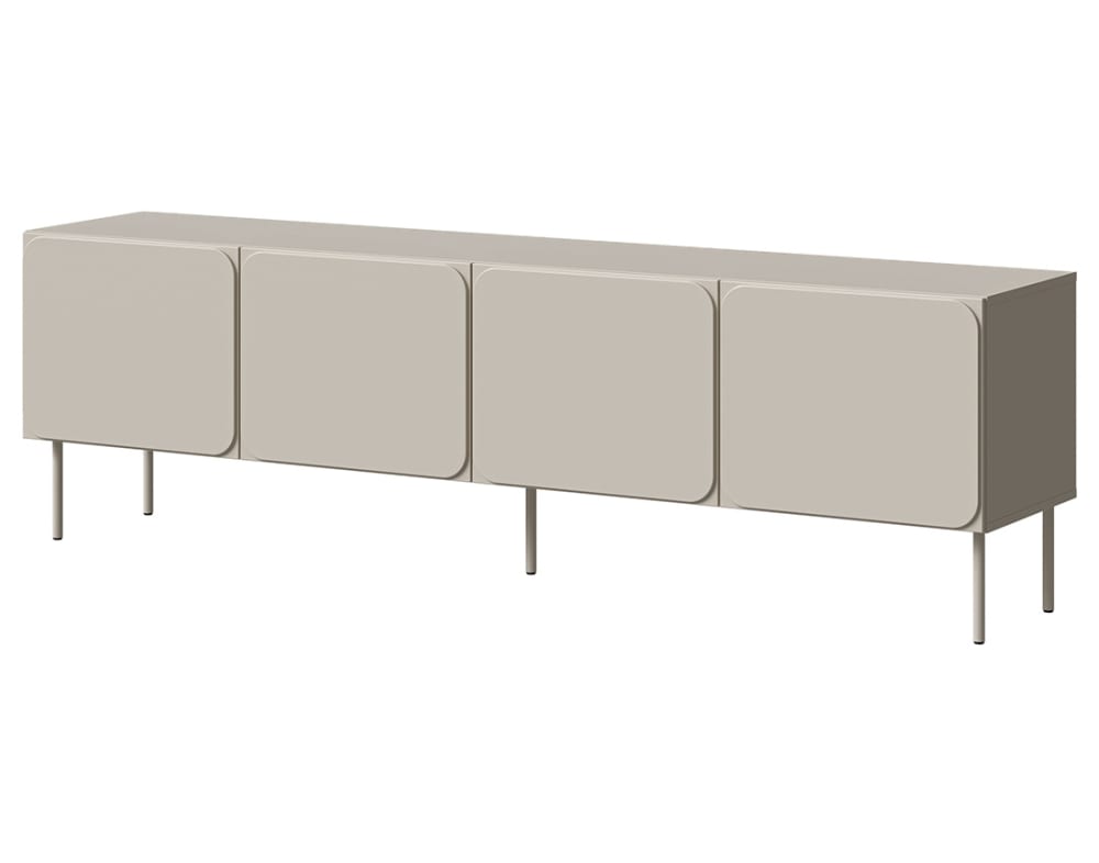 Meuble tv 200 cm 4 portes beige Meuble tv 200 cm 4 portes beige