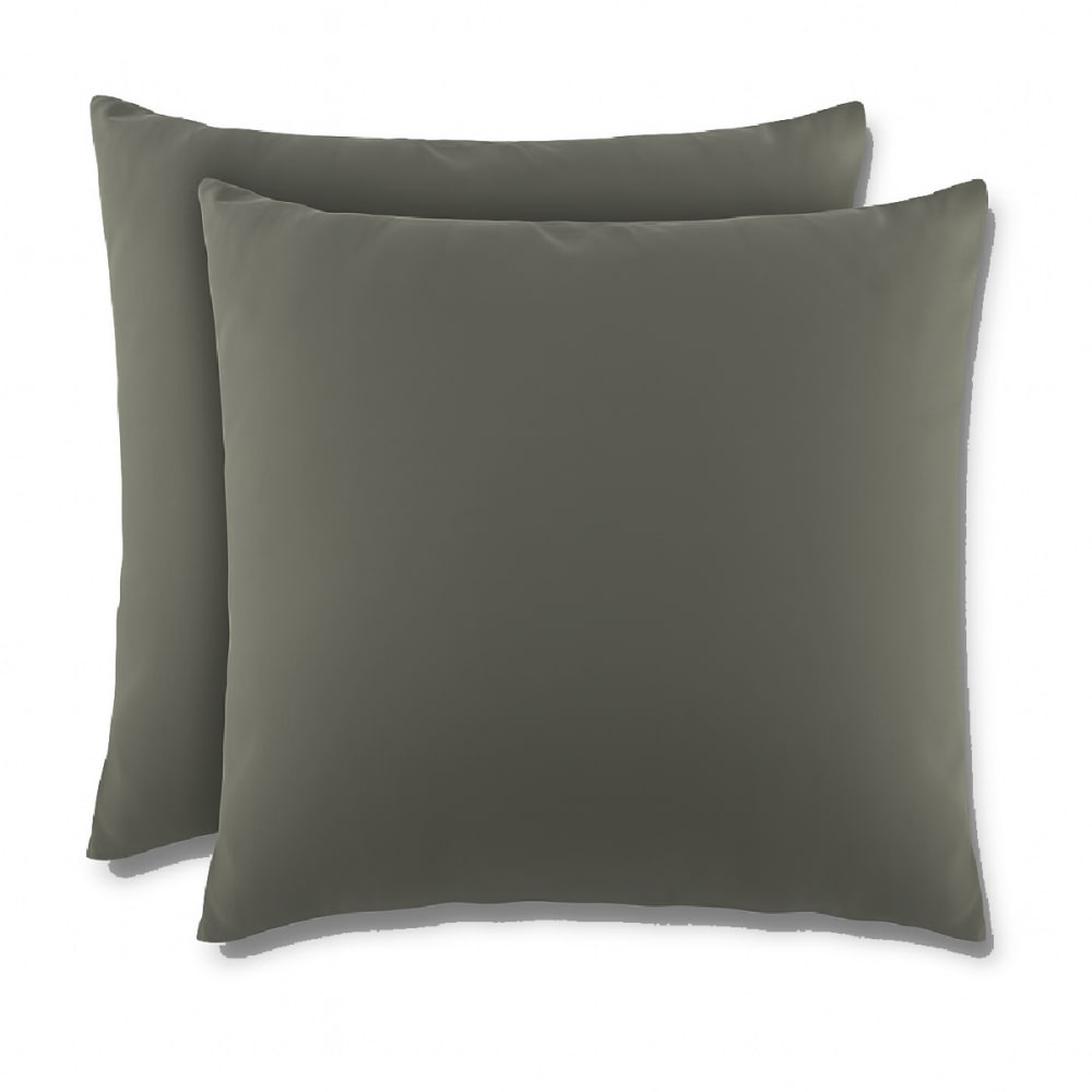 Lot de 2 taies d'oreiller 2 en 1 - alèse absorbante intégrée - coloris