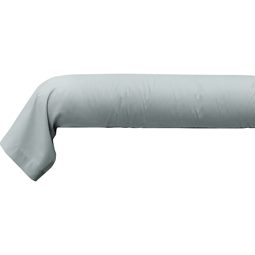 Taie de traversin coton gris clair 200 cm