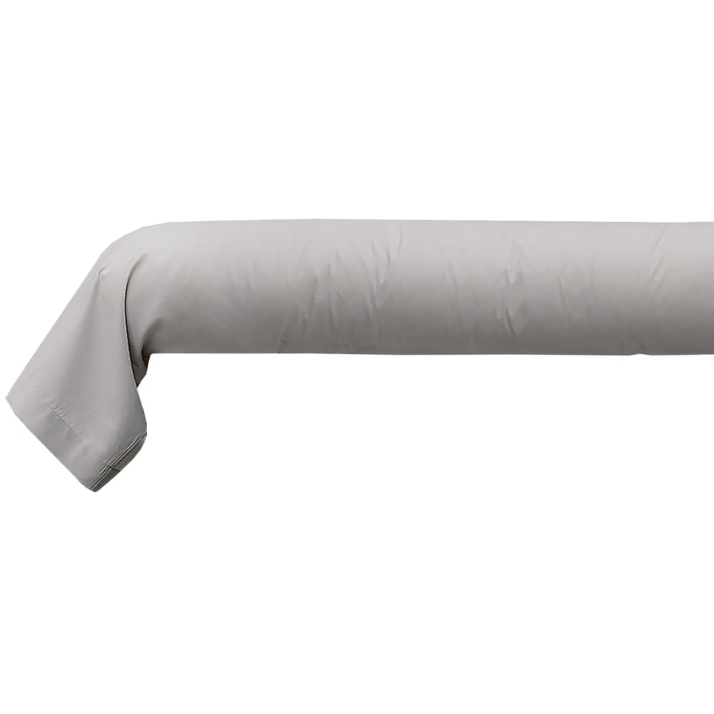 Taie de traversin coton gris clair 185 cm