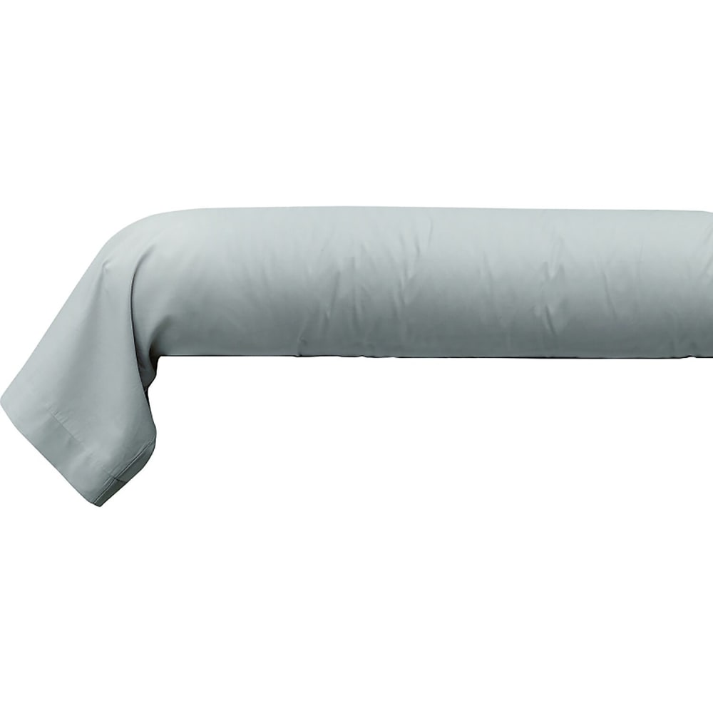 Taie de traversin coton gris clair 140 cm
