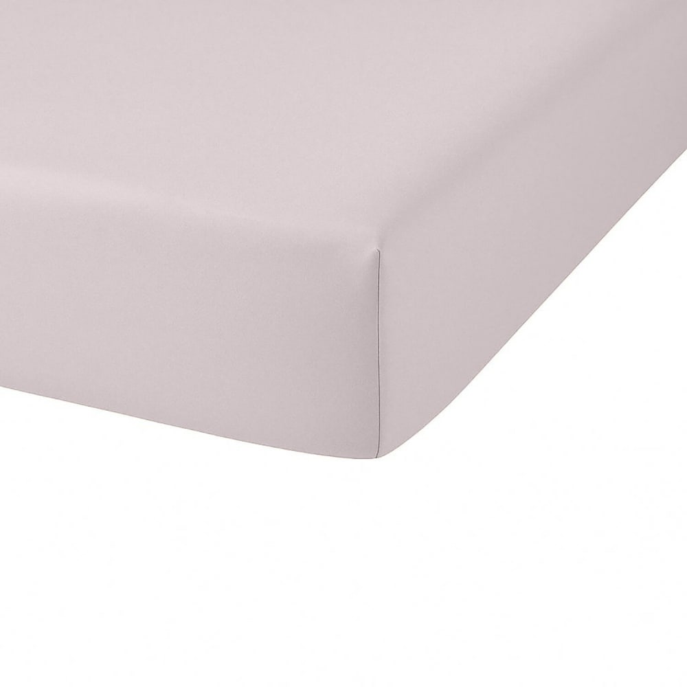 Drap-housses coton beige 140x200 cm