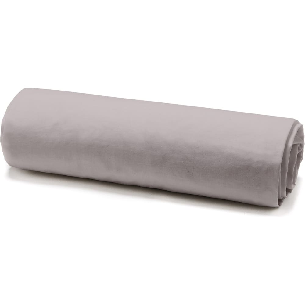 Drap housse percale de coton beige 90x190 cm — vue 4