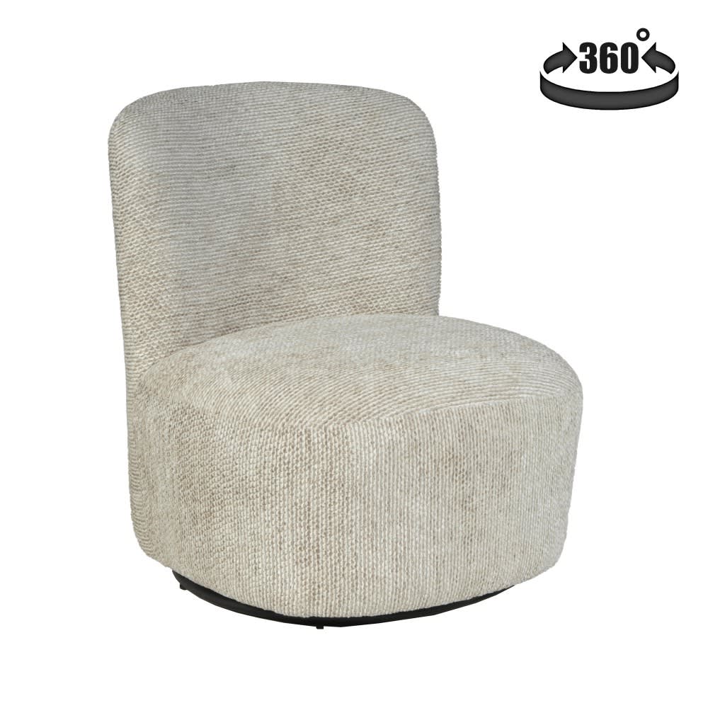 Fauteuil pivotant beige