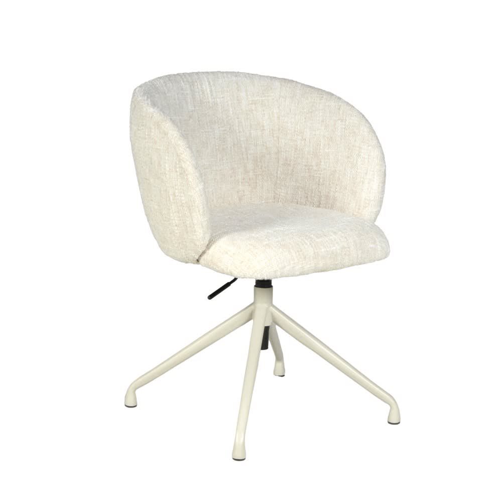 chaise pivotante beige