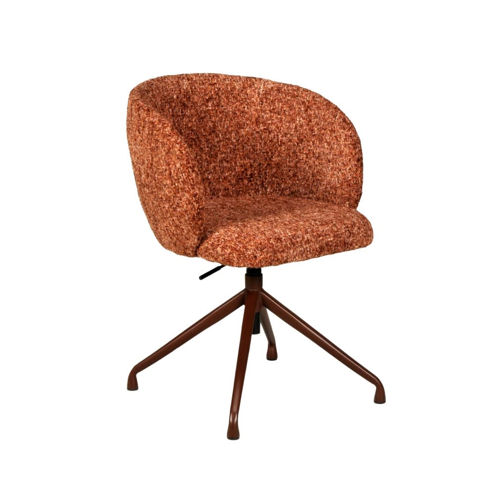 chaise pivotante terracotta