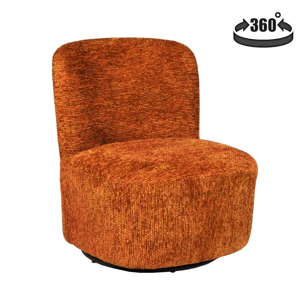 fauteuil pivotant, terracotta