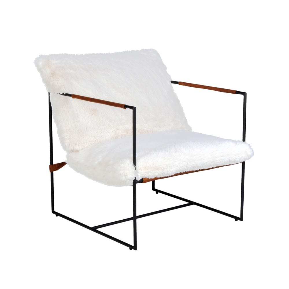 Fauteuil lounge blanc