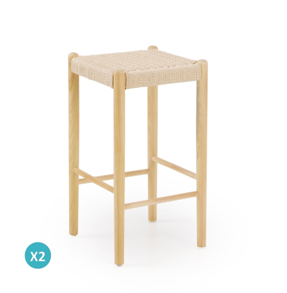 Lot de 2 tabourets en