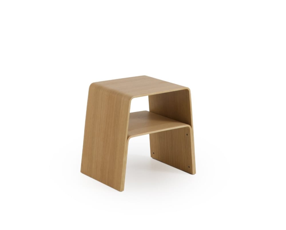 Table d'appoint en contreplaqué de chêne