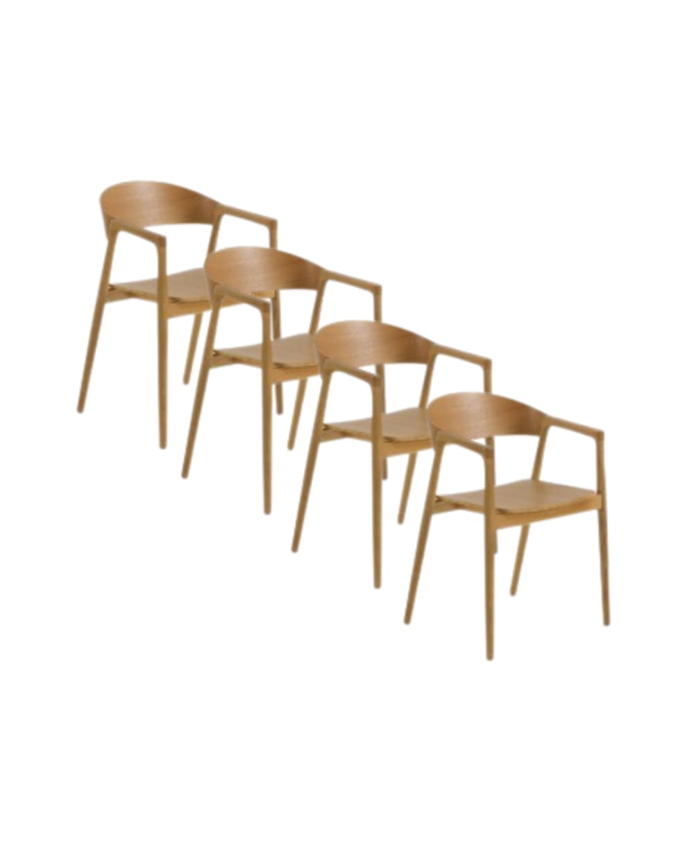Lot de 4 fauteuils en