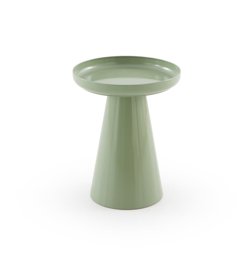 Table d'appoint en métal - plateau verre