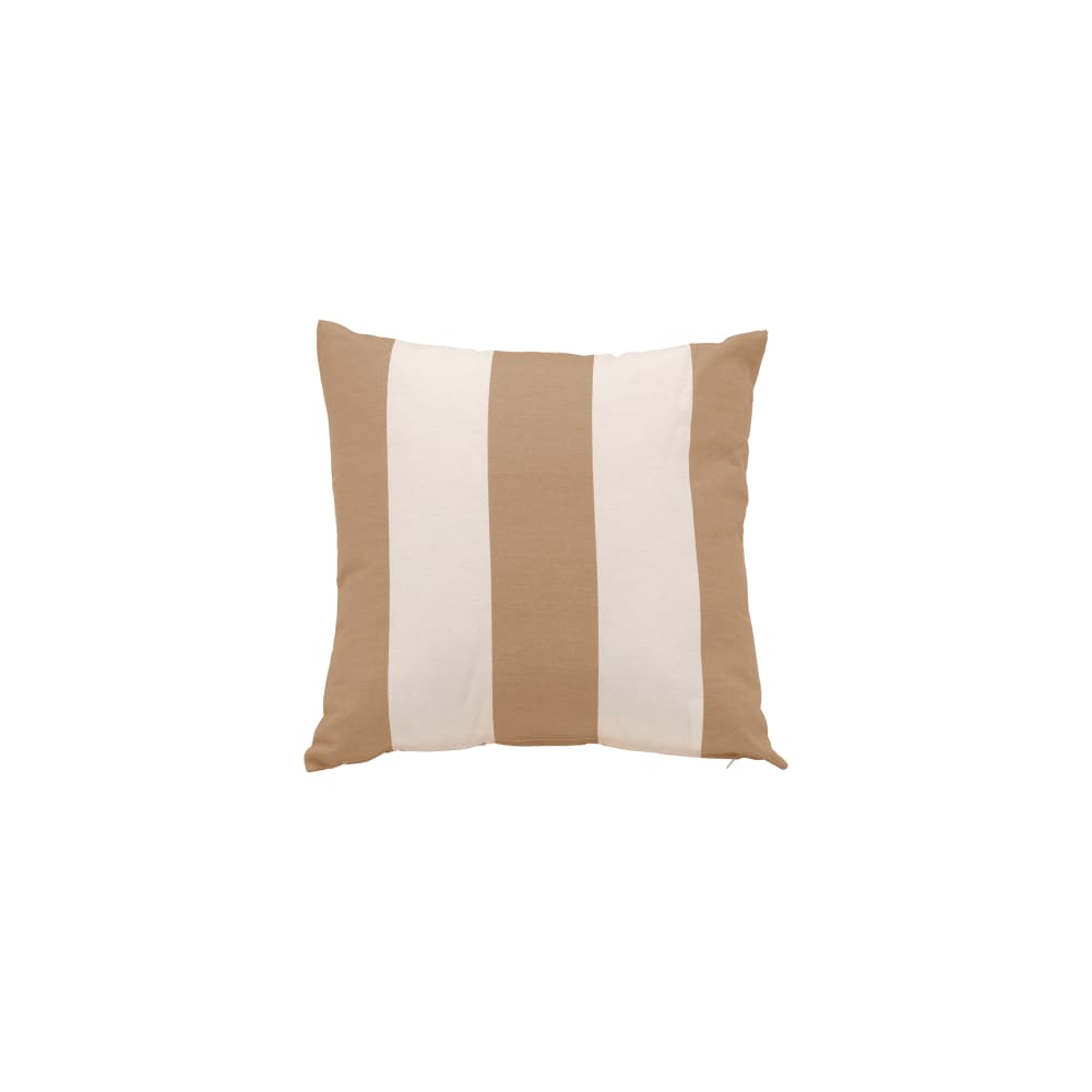 Coussin en Polyester recyclé Rayure Beige 40 x 40 cm